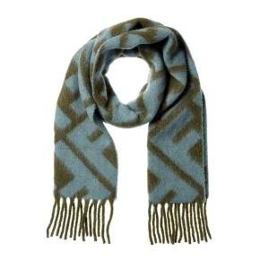 [펜디][당일발송]펜디 FF 로고 엣지 알파카 공용 머플러 FXT460 AYKQ F1U6P