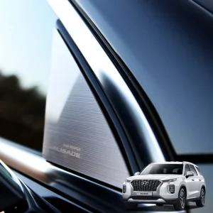 팰리세이드 A필러 헤어라인 아크릴 기둥몰딩 커버 메탈 스크래치 방지 튜닝