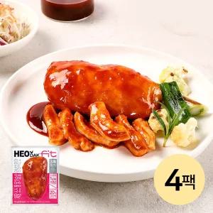 [허닭FIT] 저당 소스 통 닭가슴살 양념치킨맛 4팩
