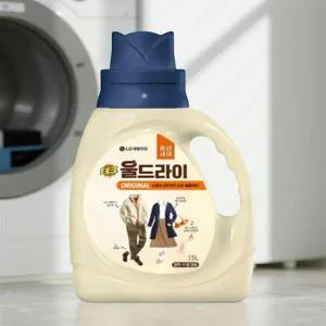 집에서 드라이 클리닝 홈드라이 셀프 세탁 손상 방지 전용 세제 울세제 1.5L