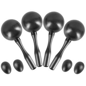 이스트록 마라카스 셰이커, ABS 샌드 해머 손 타악기, 라이브 공연 및 밴드 반주를 위한 훌륭한 블랙 2켤레