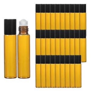 [에이치플러스몰]롤온 향수용기 공병 블랙 뚜껑 브라운 5ml 30개