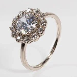 [샤밍주얼리]1캐럿 천연 다이아 반지 우신 GIA 루미네 헤일로 프로포즈 여자 선물 결혼 기념일 명품