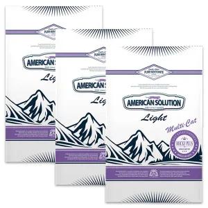 아메리칸솔루션 라이트 6kg 멀티캣 로키플러스 x 3개 고양이모래