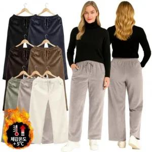 따뜻한 기모 점프슈트 포켓 부드럽고 골덴  (49C4j)