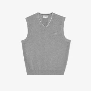 라코스테 스포츠 골프 베이직 스웨터 베스트 멜란지그레이 AH714E-55N CCA