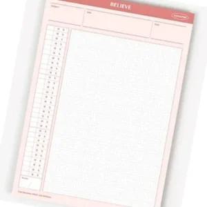 학습 필기노트 B5 스터디패드 시간 관리 용지 도구 단어장 타임트래커 OX답안지 오지선다