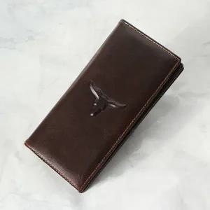 고품질 Y305 몬타나블루 천연소가죽 남성 심플 고급 장지갑 (WFFKV39)