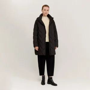 로프 퀼팅 후드 롱 자켓_EDJKW125061