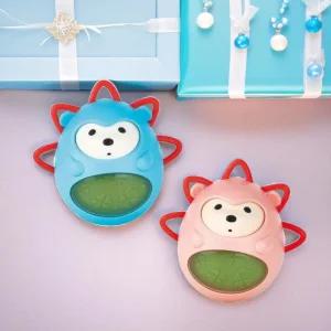 캐스B 고슴도치 오뚝이 방울소리 치발기 딸랑이인형 흔들 오뚜기 롤리폴리 감각발달 장난감