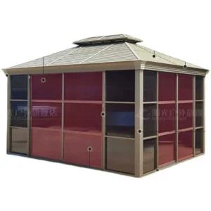 안뜰 캐노피 지붕 가리개 원두막 나무 햇빛 마당 야외