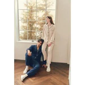 [솔브]비너스 정상 테리 솔리드 모던 남성 여성 파자마 잠옷 VPA4566MW C_P410967066