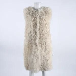 [구구스]중고명품 이브살로몬 양털 롱 베스트 55 (NO 10319918)