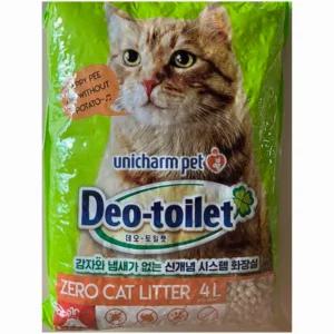 LG유니참 데오토일렛 감자&냄새제로 고양이 모래 4L