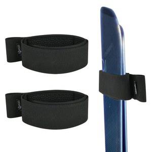 코스모스 2종 스키 패스너 테이프 스키와 폴 캐리어 스트랩 조절 가능한 랩 타이로 겨울철 장비 운반 시 어려움을 피하고 간편하게 착용할 수 있습니다