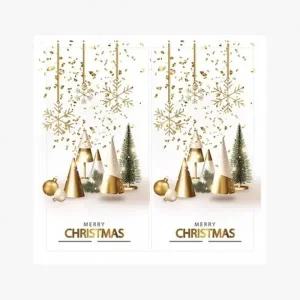 화이트크리스마스 선물포장 밀봉스티커 1봉지(50P)