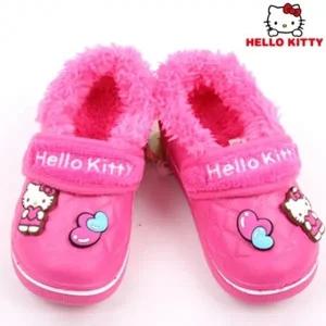 (사이즈 150)헬로키티 하트 겨울 방한 내피 실내화