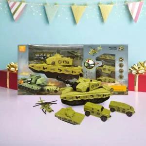 밀리터리 탱크세트 밀리터리 프라모델 미니 탱크 장갑차 지프차 헬리콥터 군대 전차 장난감
