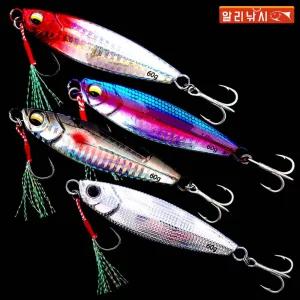 AL메탈지그 10g/15g/20g/30g/40g/60g 장착 농어 삼치 방어 부시리 광어 배스