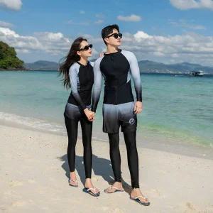 커플 집업 래쉬가드 긴팔 전신 빅사이즈 물놀이장 수영복
