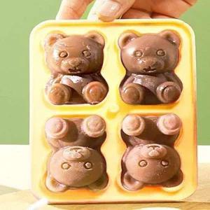 [골드스마일]곰모양 모형 얼음틀 캐릭터 얼음 트레이 주방용 제조기