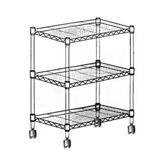 수납용 메탈 앵글선반 3단 진열대 보관 랙 수납 정리대 450 조립식선반