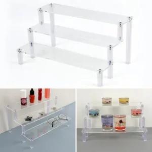 조립식 아크릴 진열대 3단 액세서리 진열함 가정용 정리대 조립식3단아크릴