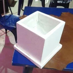 [셀러에이드]ksr 석고 정사각 화이트 20x20x20cm 화분