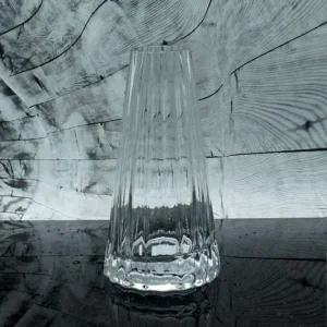 [셀러에이드]ksr 유리화분 화병 스트라이프 피라미드(소) 4x15cm