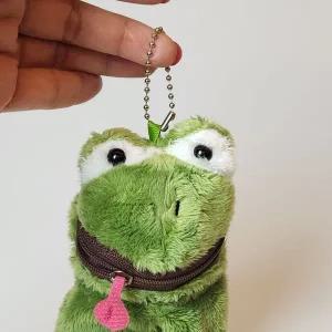 개구리 인형 키링 동전 지갑 미니 파우치 수납용