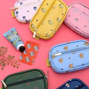 카카오프렌즈 기본 패턴 동전 타원 모던 지갑