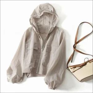 여성 바람막이 아우터 경량 점퍼 세미크롭 간절기 3컬러
