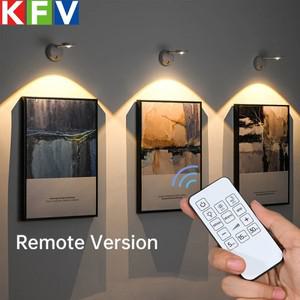 USB 충전식 스마트 인체 감지 무선 벽 조명 밝기 조절 LED 스포트라이트 그림 조명용