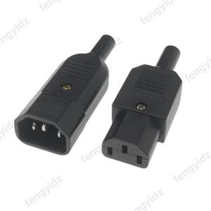 16A 250V IEC 직선 케이블 플러그 커넥터 C13 암 수 재배선 가능 전원 핀 AC 소켓 산업용