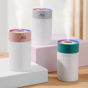 LED 무드등 차량용가습기 소형 차량미니가습기 USB 휴대용 사무실책상 탁상용 저소음