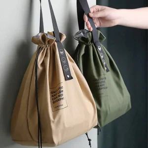 버킷 보온 보냉백 등산 캠핑용 피크닉 도시락 런치 가방 복조리 파우치