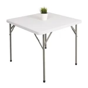 정사각 캠핑 접이식 피크닉 간이 보조 화이트 휴대용 테이블 사각 큐 야외 세트 서브