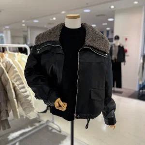 [대구백화점] [스테파니]털 가죽 자켓(A25JK5438)