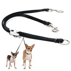 두 마리의 개를 위한 스포른 개 목줄 스플리터 - 엉킴 이중 커플러/커넥터(스위블 클립 포함), 없는 탠덤 보행을 조절 가능한 부착물, 2마리의 개와 함께 사용할 수 있는 엑스트라 스몰(커플러 전용)