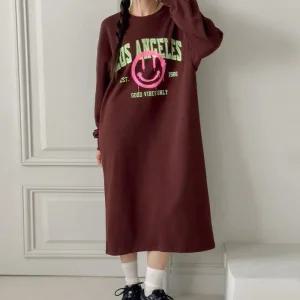 빅사이즈 511 동글스마일롱원피스 DLIV626