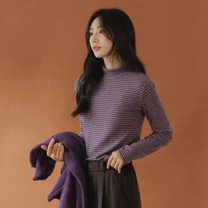 보송기모 스트라이프 반목티