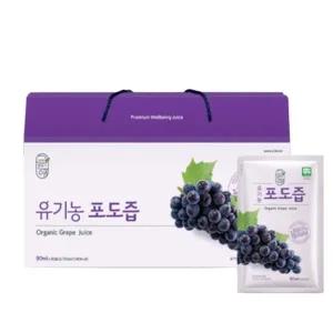 유기농 포도즙 90ML 30팩 포도과채주스 생신선물 엑기스