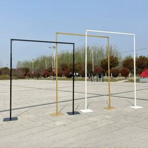 웨딩 아치 사각 결혼식 가든아치 기둥 지지대 피로연 드레이핑 금속 꽃