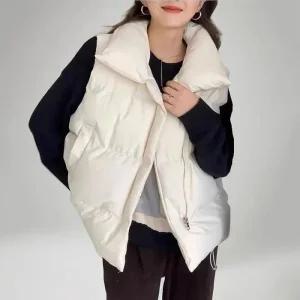 [라일리여성의류] Rly 프리미엄 겨울 여성 조끼 따뜻한 초경량 패딩 점