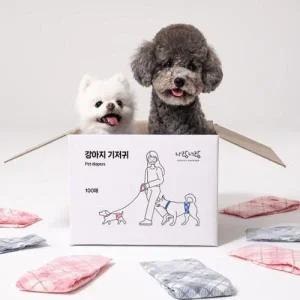 아몬스 나랑너랑 강아지 기저귀 100매입 용 4단계 ( 허리둘레 28~50cm)