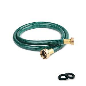 [미국배송] 가든 호스 PVC 파이프 커넥터: RV 필터 시스템 또는 실외 정화기 연결을 위한 황동 피팅이 있는 5피트 유연한