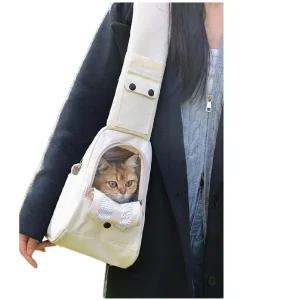 강아지 이동가방 슬링백 크로스백 이동장 외출 고양이