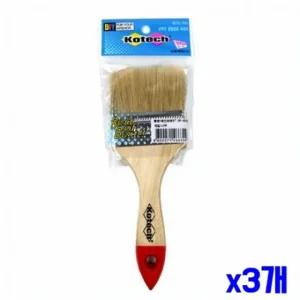 나무 페인트붓 3개세트 평솔 페인트작업 페인트도구 화필붓 작업붓