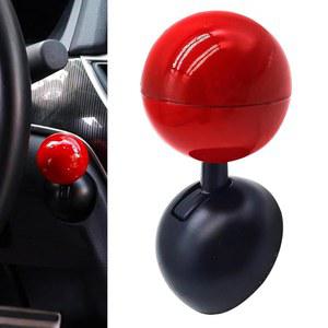 레킬리키 자동차 조이스틱 푸시 시동 버튼 커버, 스크래치 방지 금속 푸시-스타트 엔진 스위치, 개인화된 크리에이티브 차량 인테리어 장식, 프레스-투-스타트 차량(빨간색)