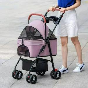강아지유모차 반려견 애견산책 분리형 개모차 펫 일체형